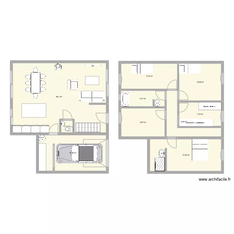 ranti. Plan de 10 et 137 m² ranti. Plan de 10 et 137 m²