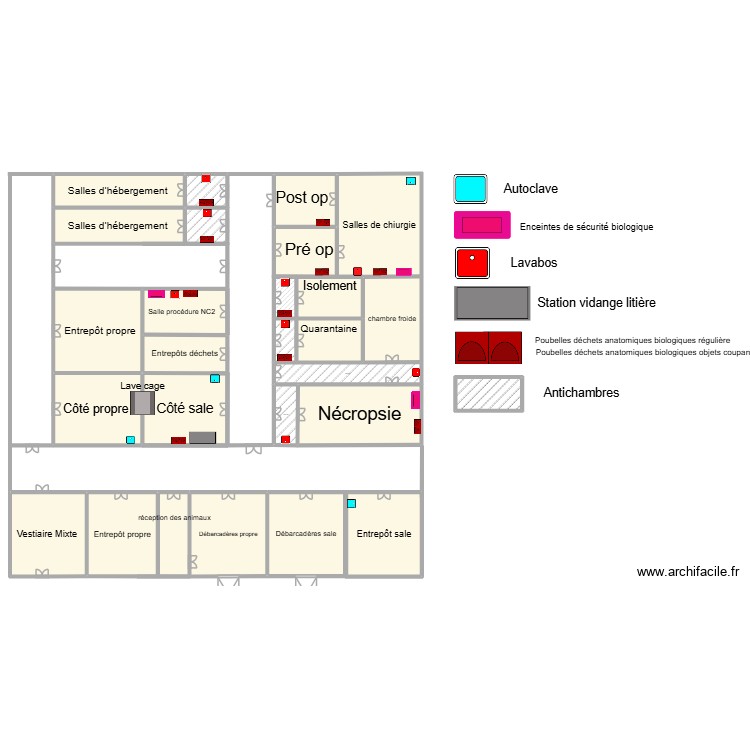 animalerie. Plan de 0 pièce et 0 m2