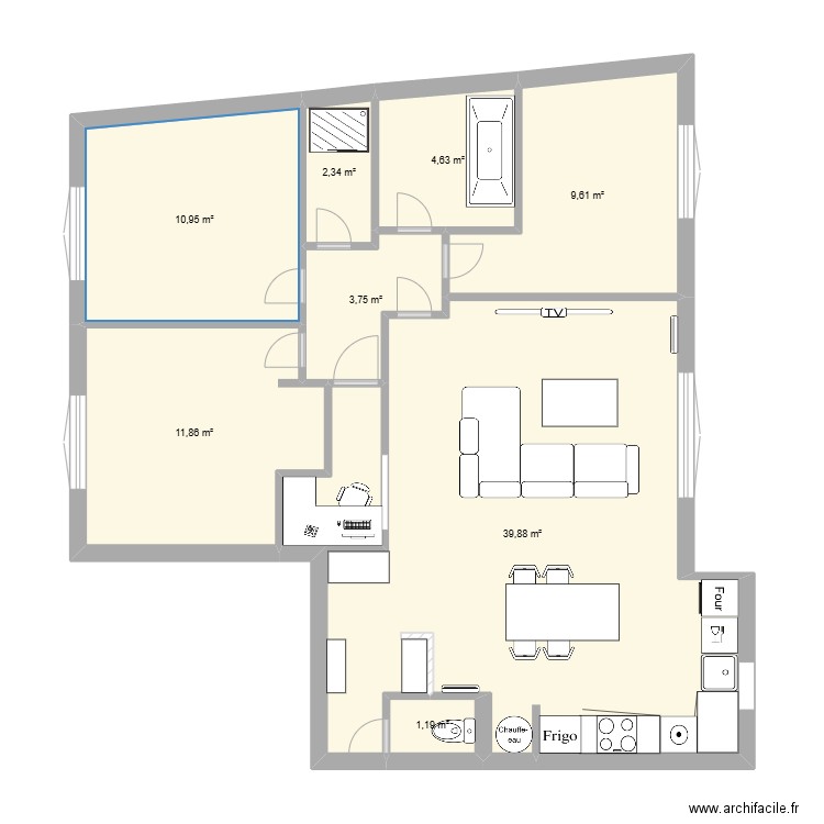 carrieres. Plan de 0 pièce et 0 m2