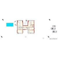 plan au salon de la maison