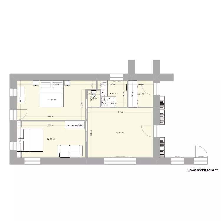 Guest projet DL. Plan de 