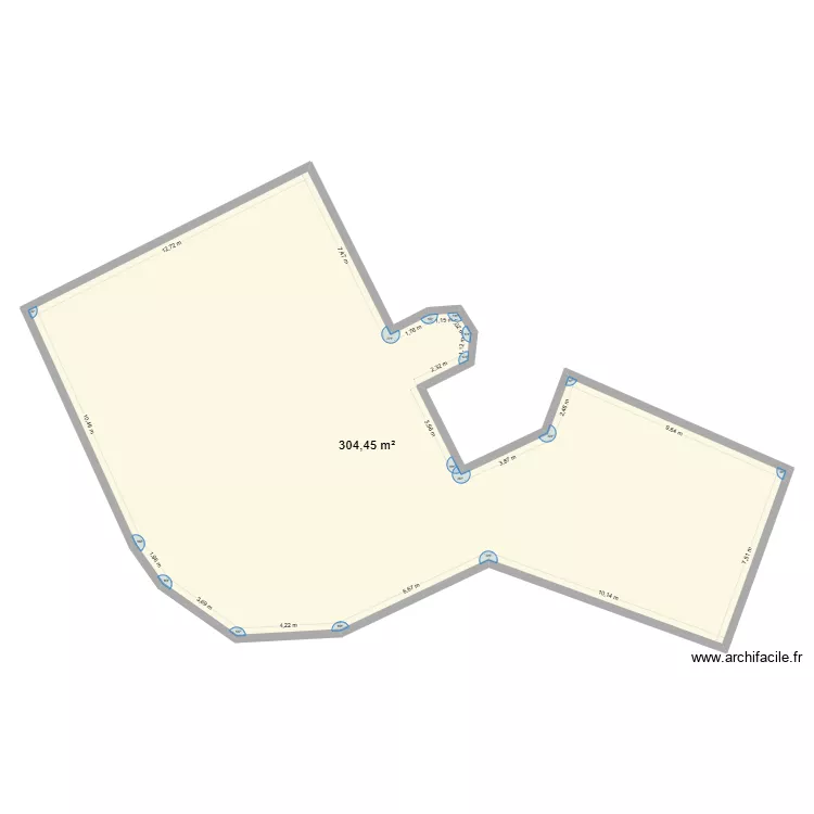 Maison M&eacute;dical. Plan de 3  et 913 m²