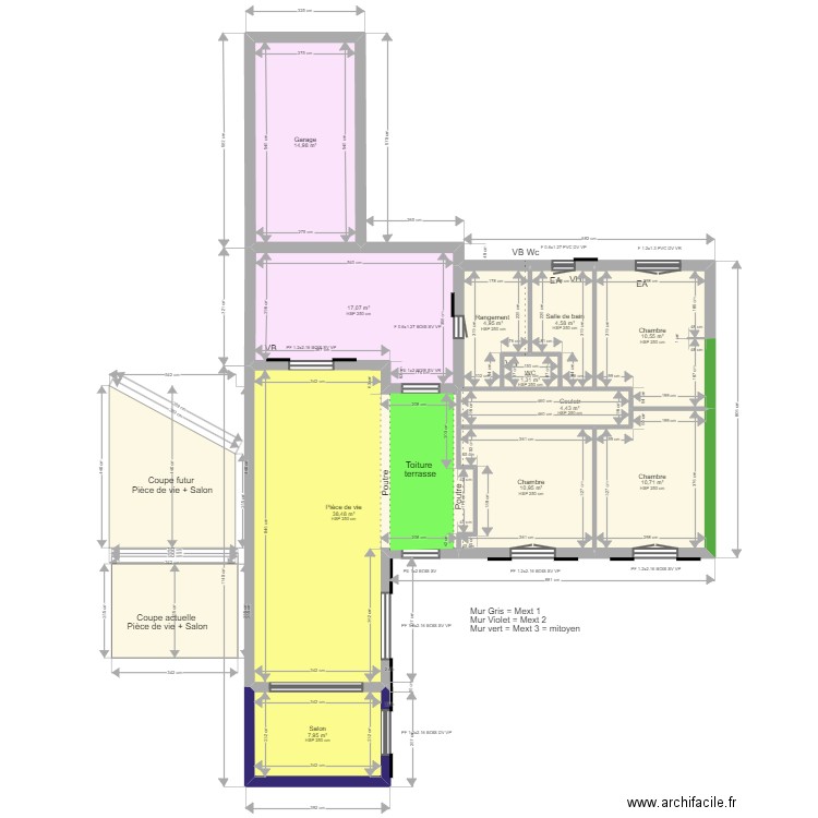 ML24005877. Plan de 11 pièces et 126 m2