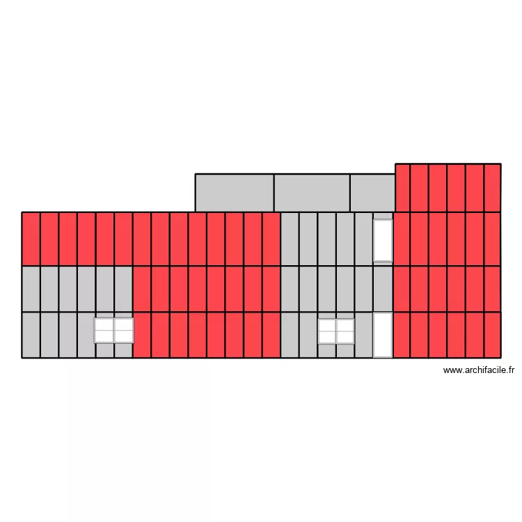 KFC fa&ccedil;ade 1. Plan de 