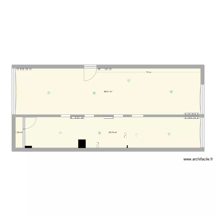 CHARENTE APRES DEMOLITION. Plan de 