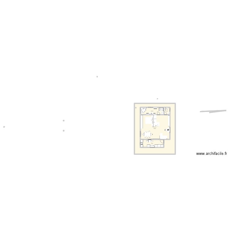 bougaba. Plan de 5 pièces et 215 m2