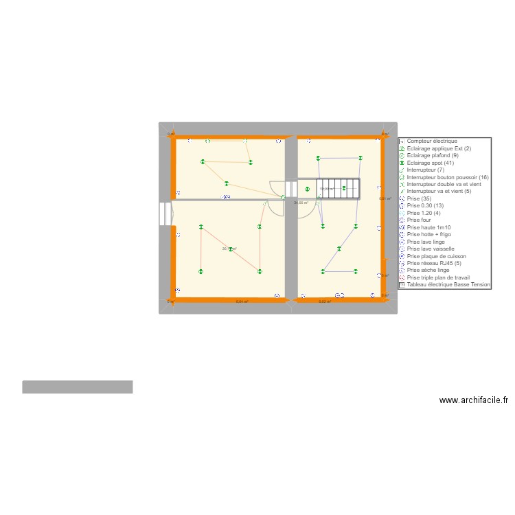 Plan RDC. Plan de 0 pièce et 0 m2