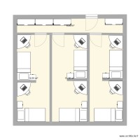 P002 RDC 2 par chambre et bureau