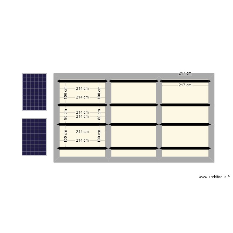 mika. Plan de 14 pièces et 20 m2