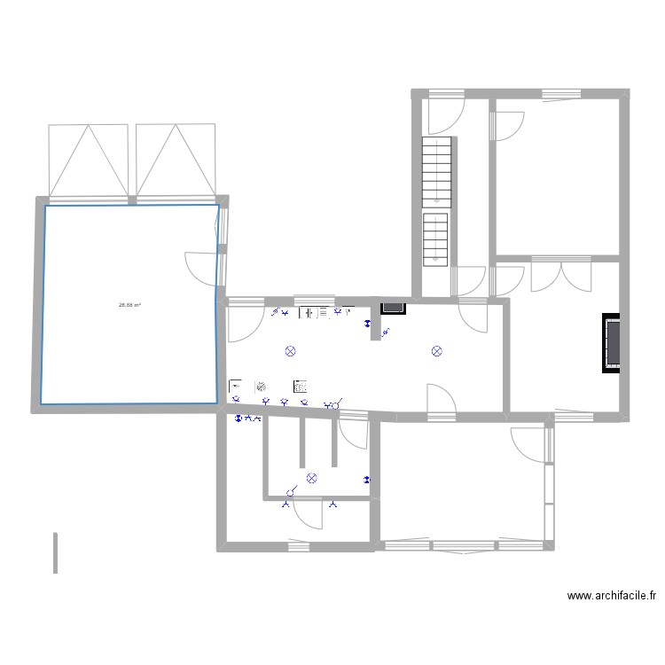 Spontin-00. Plan de 0 pièce et 0 m2
