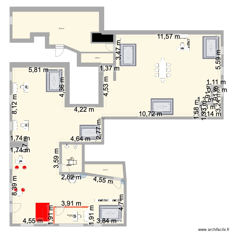 MyES Paris Opéra. Plan de 8 pièces et 309 m2