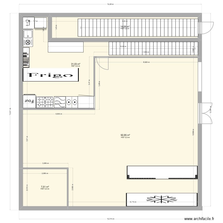 marivaux 5. Plan de 4 pièces et 145 m2