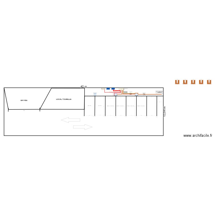 agence. Plan de 0 pièce et 0 m2