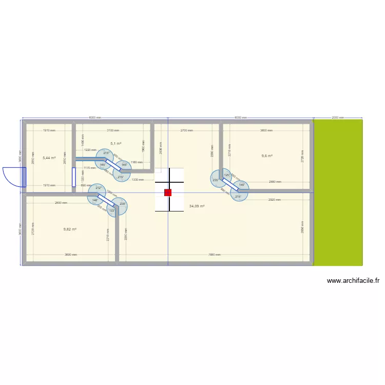 Калуга Barn. Plan de 