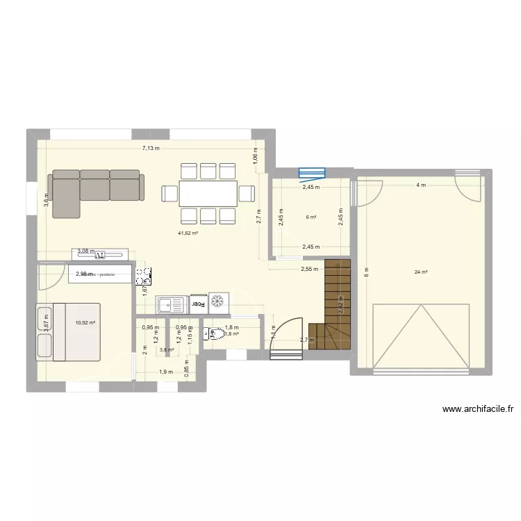 Maison a construire 2. Plan de 6 Pièces et 88 m² Maison a construire 2. Plan de 6 Pièces et 88 m²