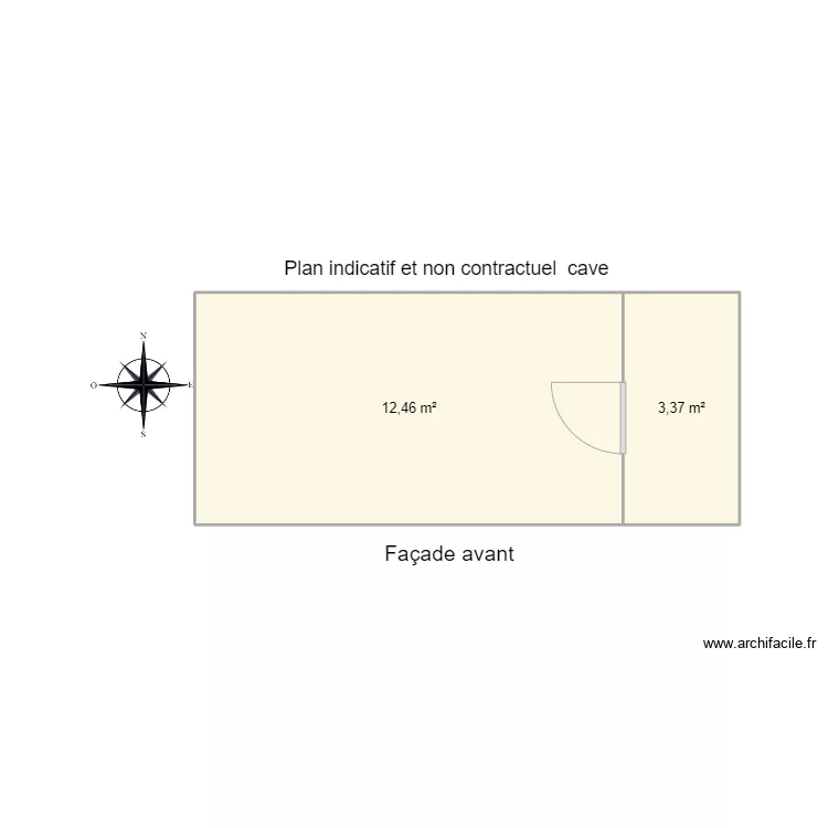 senzeilles cave. Plan de 