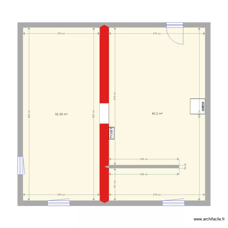 Denis Sous Sol. Plan de 