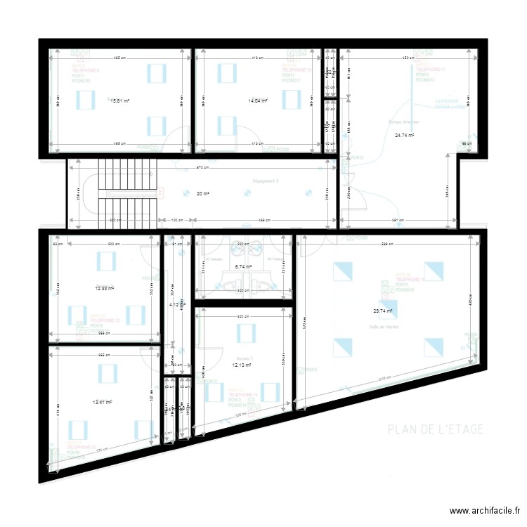 1er. Plan de 0 pièce et 0 m2