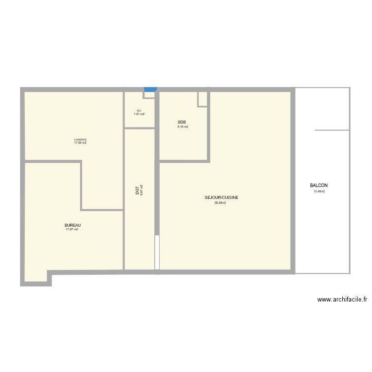 2 LA RESERVE B31 Suface des pièces. Plan de 0 pièce et 0 m2