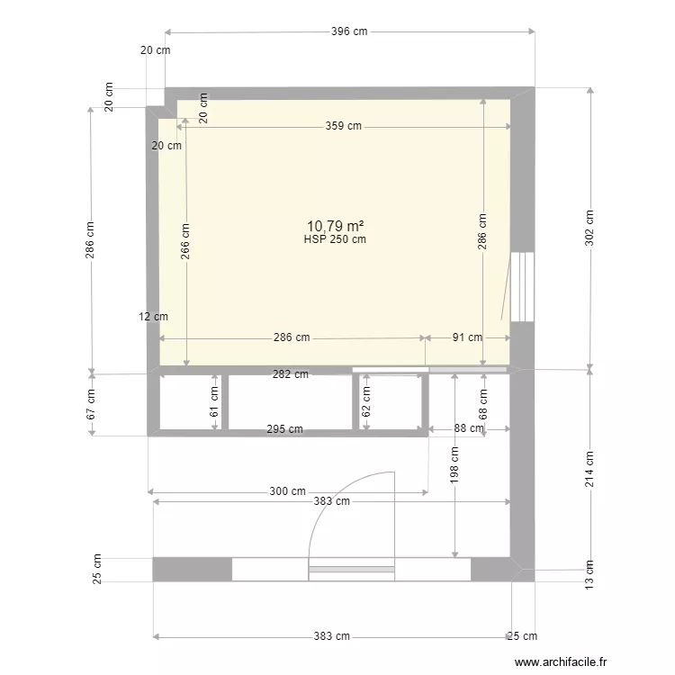 PLAN GARAGE COTE FINI. Plan de 