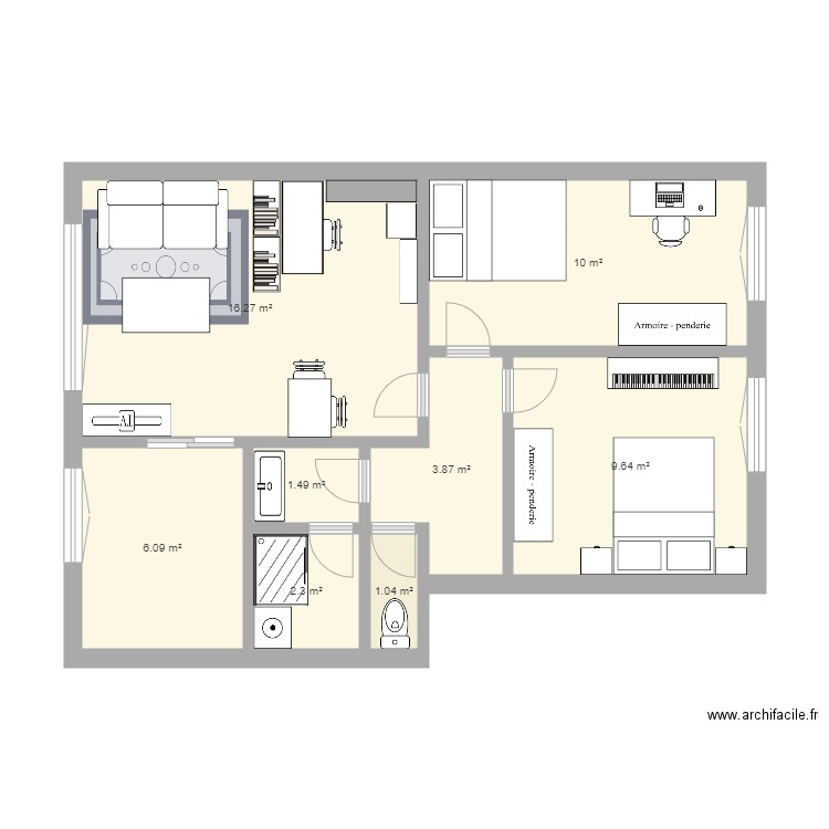 montrouge bis 2. Plan de 0 pièce et 0 m2