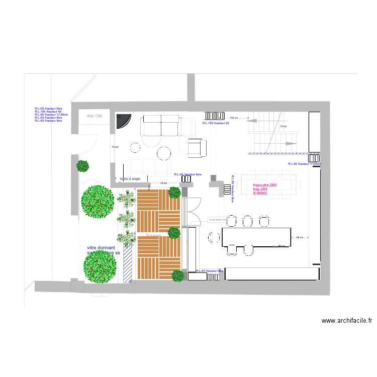 rdc 2 copernic. Plan de 0 pièce et 0 m2