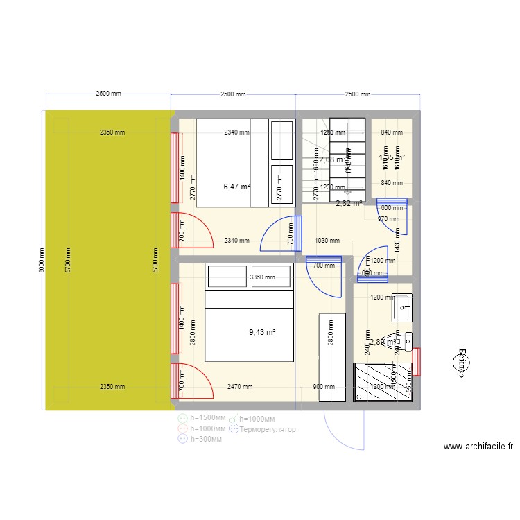 75 2.2 Пушкино. Plan de 0 pièce et 0 m2
