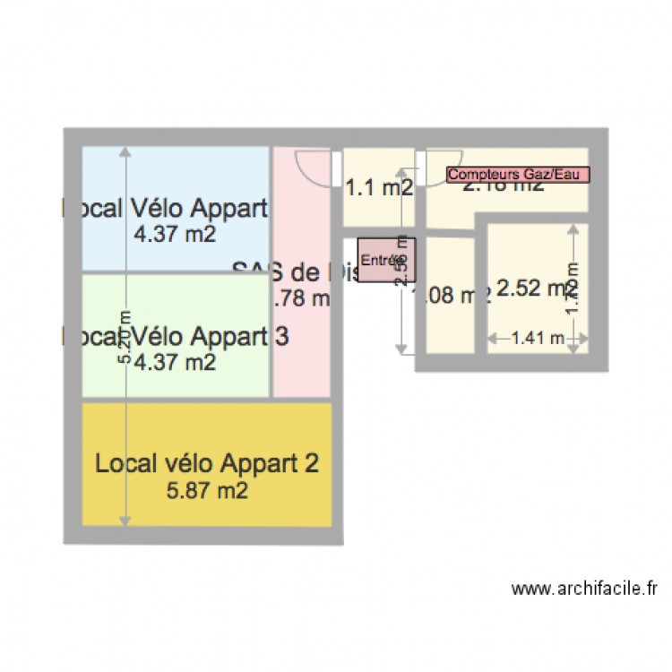 Cave Immeuble Calais Appartement 2ième étage. Plan de 0 pièce et 0 m2