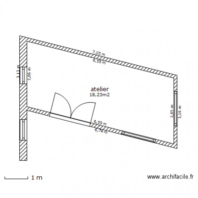 atelier. Plan de 0 pièce et 0 m2