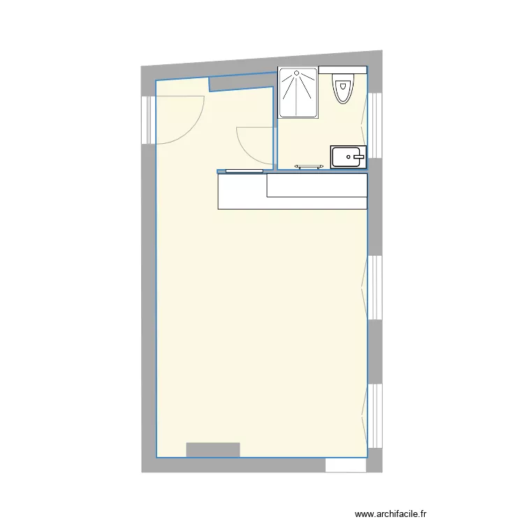 Lagny Projet 4 cuisine droite. Plan de 
