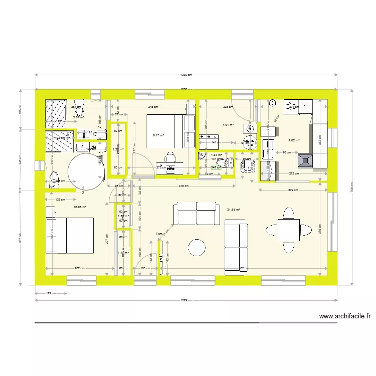 PLAN 2 VERNET BOIS. Plan de 