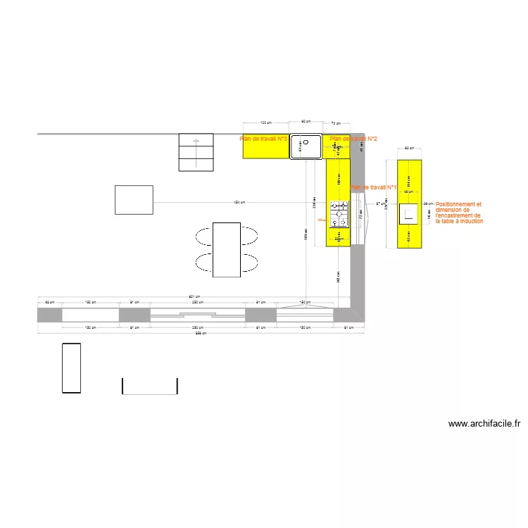 cuisine. Plan de 