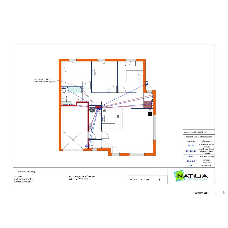 dupont fie. Plan de 0 pièce et 0 m2