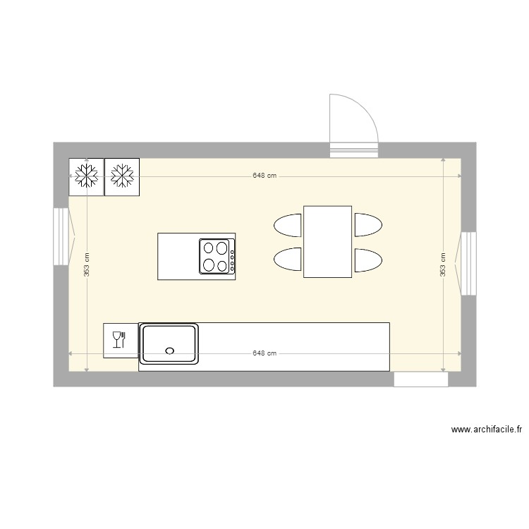 CUISINE. Plan de 0 pièce et 0 m2