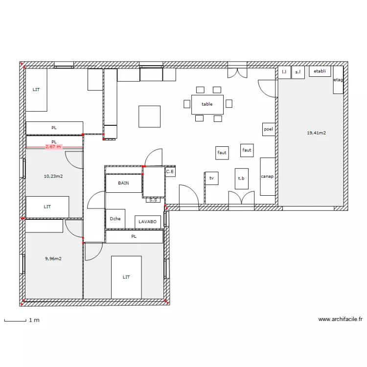 PLAN modif 1. Plan de PLAN modif 1. Plan de
