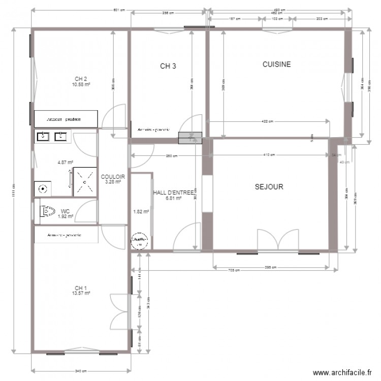 PLAN EXISTANT 2. Plan de 0 pièce et 0 m2