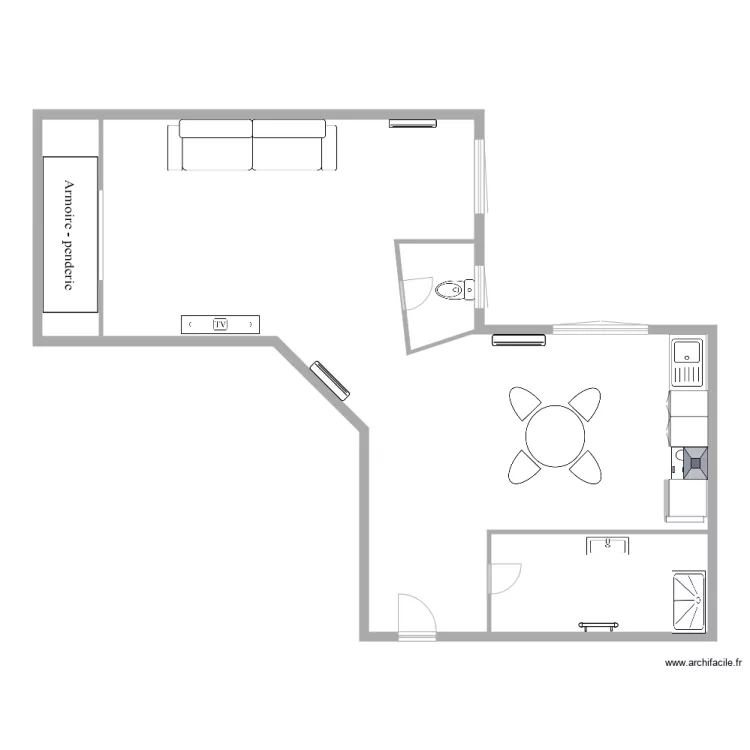 studio 1 projet Famille jack. Plan de studio 1 projet Famille jack. Plan de