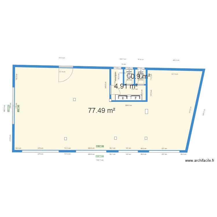Showroom NF. Plan de 0 pièce et 0 m2
