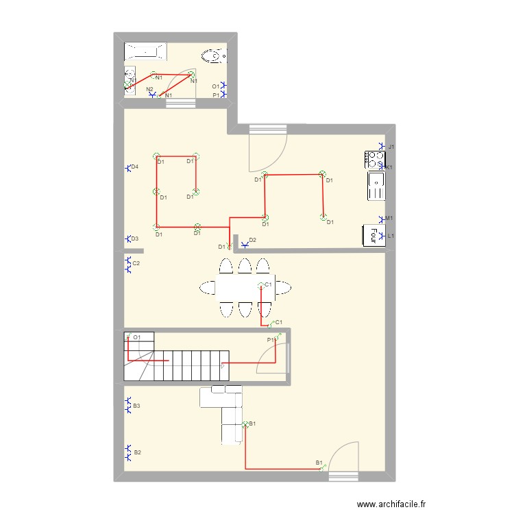 Petite maison Toni toiture. Plan de 8 pièces et 222 m2