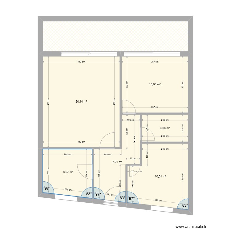 M LONCA. Plan de 7 pièces et 71 m2