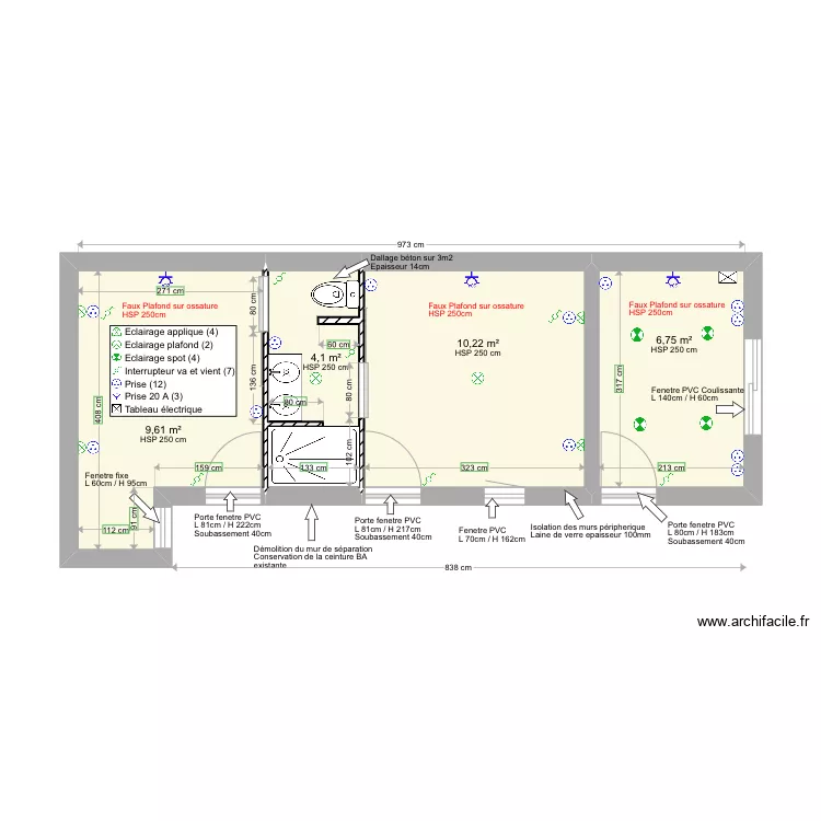 SCACIANOCCE. Plan de 