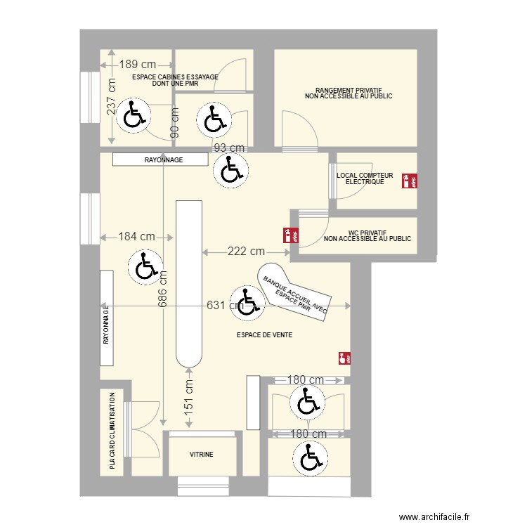 MAGASIN BENITO SERIGNAN PMR. Plan de 0 pièce et 0 m2