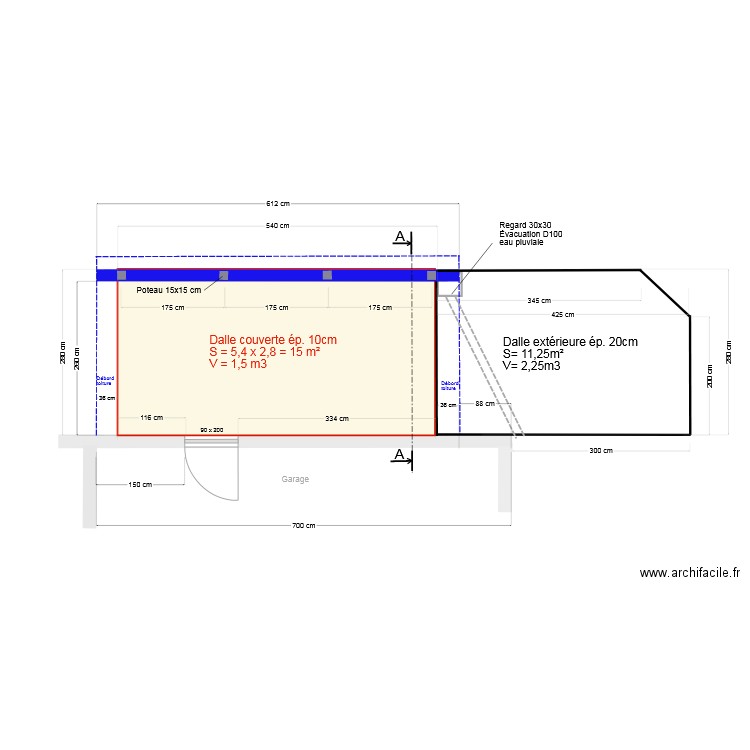 Bûcher. Plan de 0 pièce et 0 m2