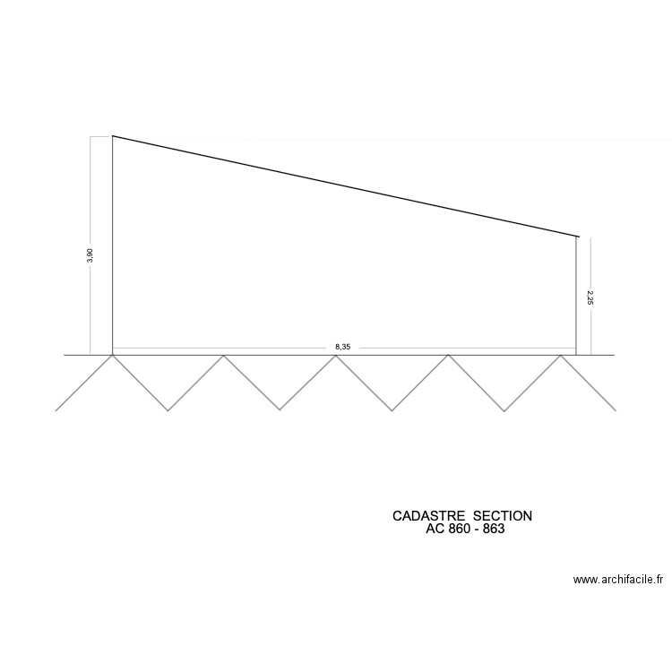 COUPE BOURG . Plan de 0 pièce et 0 m2