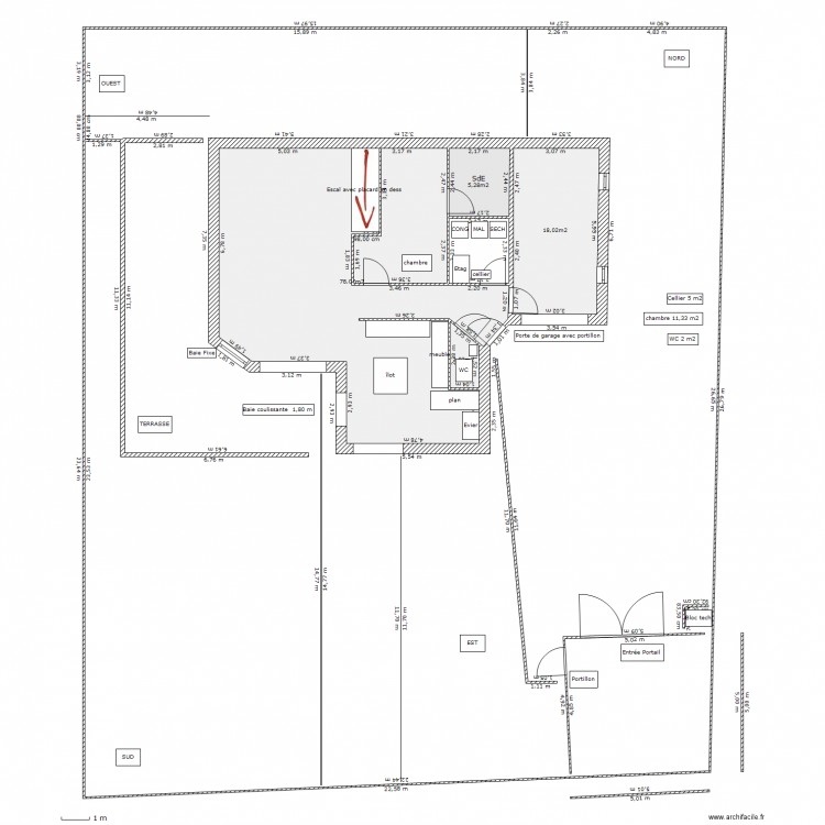 PLAN TERRAIN ET MAISON 3ème disposition. Plan de 0 pièce et 0 m2