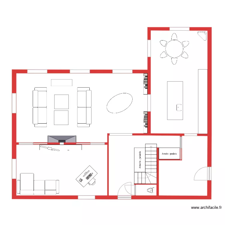 GM simu salon v10. Plan de 