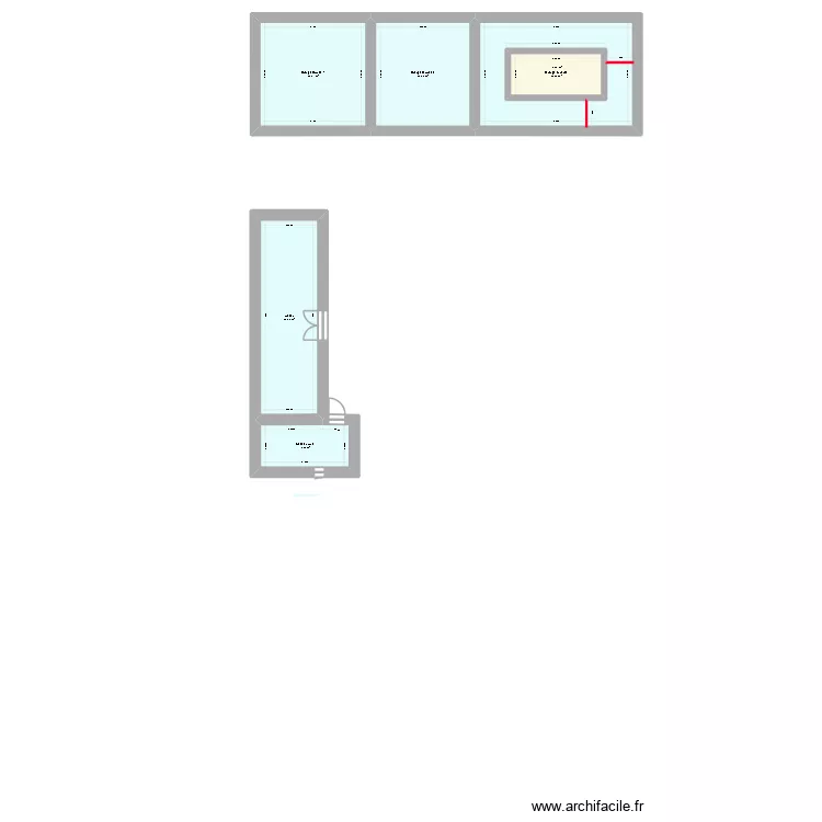 Maison Grange. Plan de 6  et 184 m²