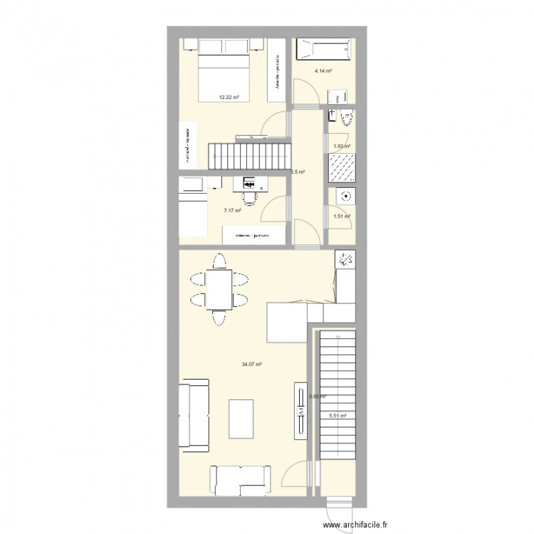 boh 1. Plan de 0 pièce et 0 m2