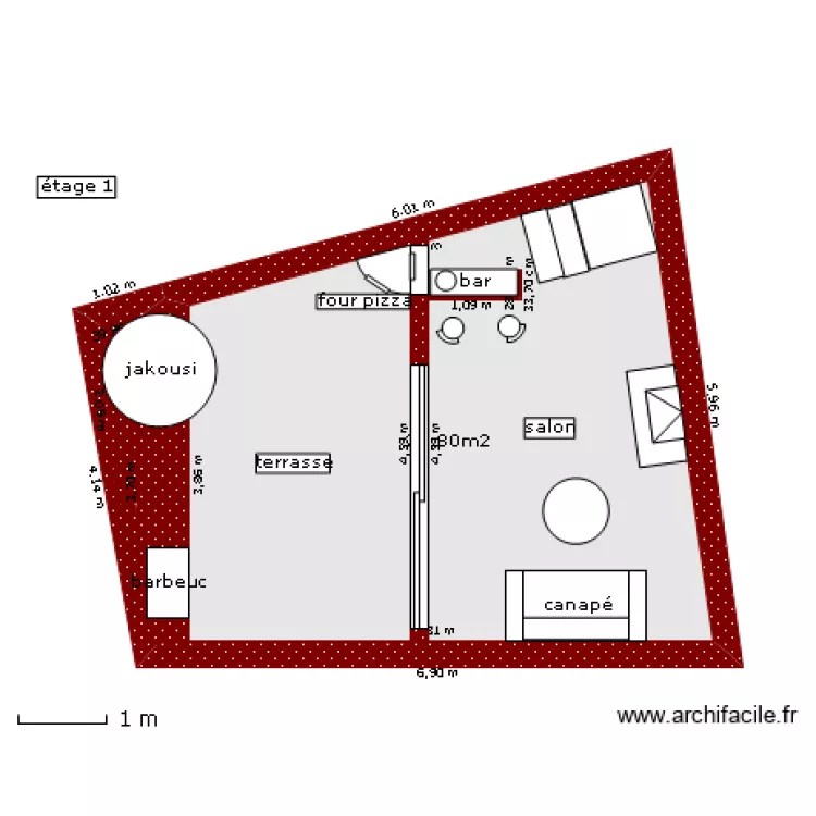 sejour cuisine. Plan de sejour cuisine. Plan de