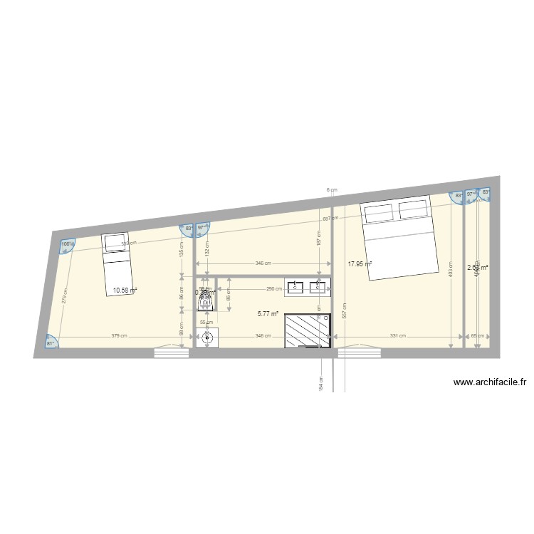 1 ETAGE. Plan de 0 pièce et 0 m2